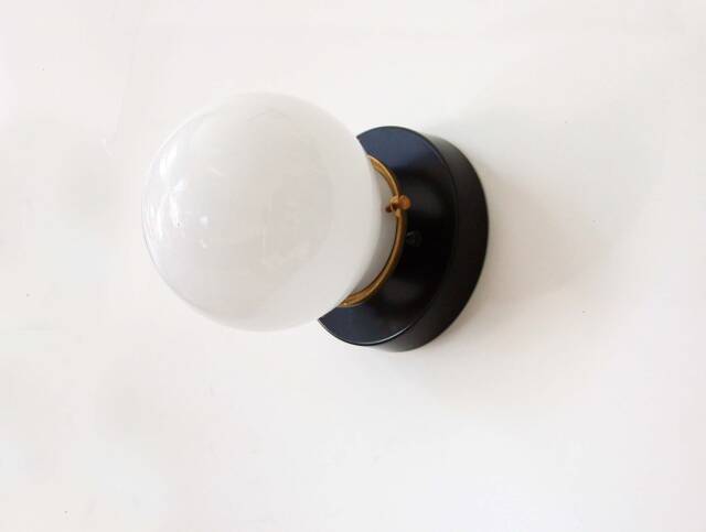 Wall Fixture Modern Lighting Minimalistic Sconce Flush Mounting Kitchen Designer Light Black White Brass - image 1
