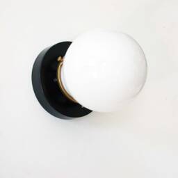Wall Fixture Modern Lighting Minimalistic Sconce Flush Mounting Kitchen Designer Light Black White Brass - thumbnail 2
