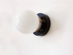 Wall Fixture Modern Lighting Minimalistic Sconce Flush Mounting Kitchen Designer Light Black White Brass - thumbnail 1
