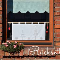 Spring Valance Suspenders, White Shabby Chic Curtain, Height & Width To Choose From - thumbnail 4