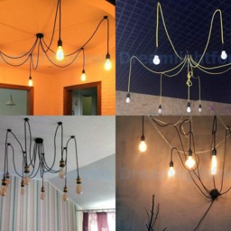 Multi Pendant Light Octopus Chandelier 3-5 Hanging Lights Industrial Lighting Spider Pendant Lighting Chandelier - thumbnail 3