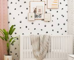 Cheetah Spot Wall Decals - Jungle Nursery Decor, Kids Room Art, Peel & Stick Polka Dot Stickers - thumbnail 1