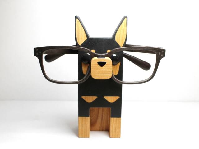 Doberman Dog Eyeglass Stand/Glasses Holder - image 1