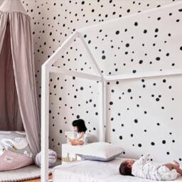 Hand Drawn Polka Dots - Vinyl Wall Decals Irregular Round Spots Stickers Sets Of 165 Baby Nursery Boys & Girls Kids Room D??cor - thumbnail 2