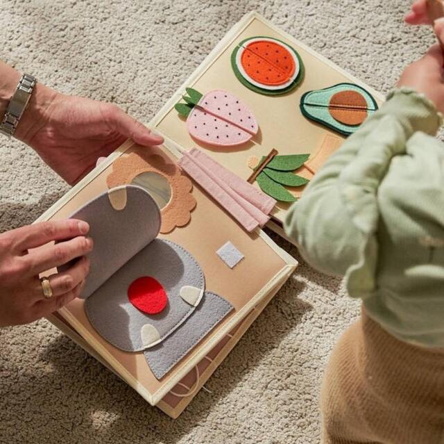 Montessori Quiet Book, Felt Activity Busy Book 1 Year Old - image 1