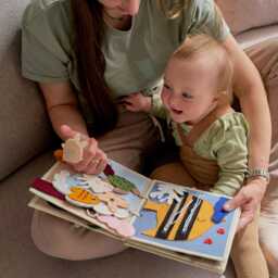 Montessori Quiet Book, Felt Activity Busy Book 1 Year Old - thumbnail 3