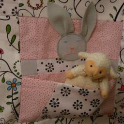 The Bunny Quilt Modern Baby Blanket, Ready To Ship - thumbnail 2