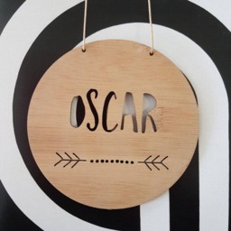 Personalised Wooden Wall/Door Hanging - Dots Arrow-Wall Hanging-Wall Art-Sign-Kids Door Sign-Kids Gift-Baby Gift-Lasercut - thumbnail 3