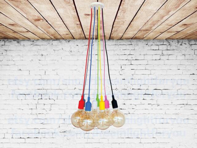 3-15 Pendant Lights Cluster Light Nursery Lighting Spider Chandelier Kids Room Hanging Industrial Chandelier ??olored - image 1