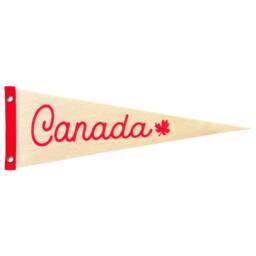 Canada Pennant - Travel Felt Flag Banner Vintage Style Wall Decor - thumbnail 2
