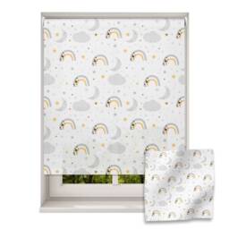 Dreamy Sky Roller Blind, Children's Made To Measure, Rainbow Jungle Roller Blind For Nursery