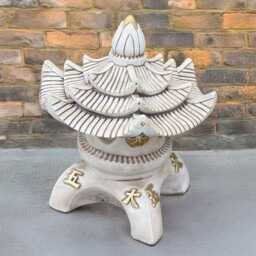 Large Pagoda Sculpture Concrete Lantern Figurine Outdoor Statue Tradition Ornament Modern Decoration Pagoda Lover Gift Yard Art - thumbnail 3