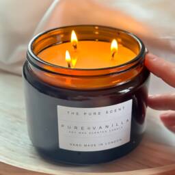 Large 3-Wick Soy Candle Handmade in London, 12 Scents - thumbnail 3