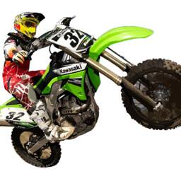 Dirt Bike Wall Decal Motocross Graphic, Motorcycle Decor - 28x38 Inches Mc646 - thumbnail 2