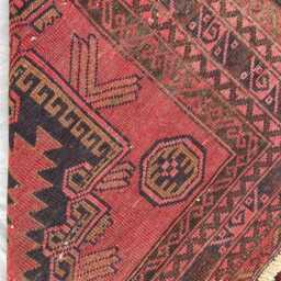 3x4 Khal Mohammedi Bukhara Afghan Handmade Rug, Bokhara Red Turkmen Oriental Geometric Livingroom, D??cor Office Area Rug - thumbnail 4