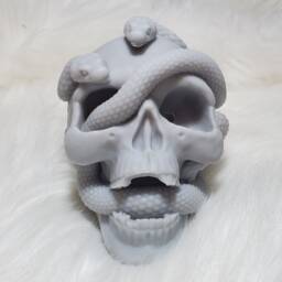 Snake Skull Candle Custom Scent & Color, Soy Wax, Witchcraft Candle - thumbnail 3