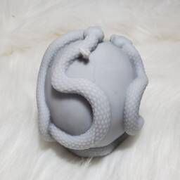 Snake Skull Candle Custom Scent & Color, Soy Wax, Witchcraft Candle - thumbnail 4