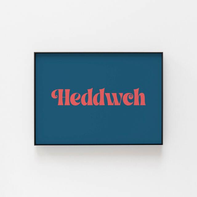 Heddwch Print, Welsh Themed Wall Art, Perfect Gift For A Loved One Who Appreciates The Culture, Travel Gallery Peace Poster - image 1