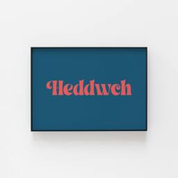Heddwch Print, Welsh Themed Wall Art, Perfect Gift For A Loved One Who Appreciates The Culture, Travel Gallery Peace Poster - thumbnail 1