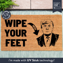 Wipe Your Feet Here - Boris Johnson Mp Doormat Parliament Custom Coir Welcome Mat Housewarming Gift Funny Quote - thumbnail 1