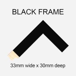 Instax Mini Photo Frame - 52 Apertures, Black Wooden Collage - thumbnail 3