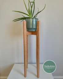 60cm Tall Oak Plant Stand - thumbnail 1