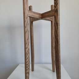 60cm Tall Oak Plant Stand - thumbnail 3