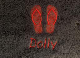 Flip Flops Towel - Personalised Face Cloth/Hand Bath = Embroidered - thumbnail 1