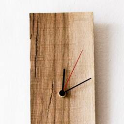 Wood Wall Clock, Rectangular Wooden Modern Clock Elian D - thumbnail 2