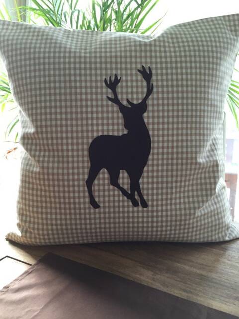Country Style Cushion Cover Pillow Christmas Brown 50x50cm - image 1