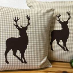 Country Style Cushion Cover Pillow Christmas Brown 50x50cm - thumbnail 3