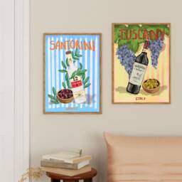 Customisable Travel Poster Print - Illustrated By Weezy Colourful Summer Print, Poster, Holiday - thumbnail 3