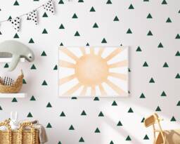 Triangles - 7.5cm - Vinyl Wall Decals 3 Inch - 1 Colour Modern Geometric Shapes Stickers Baby Boys Girls Nursery Kids Teens Room D??cor - thumbnail 1