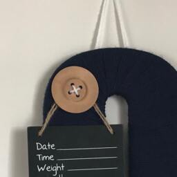 Letter Q/Hospital Door Hanger For Boy Nursery Decor Newborn Door Hanger Room Decor - thumbnail 2