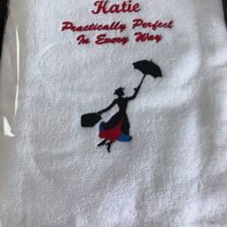 Mary Poppins Bath Towel/ Spoon Full Of Sugar/Supercalifragilisticexpialidocious Bath Towel - thumbnail 2