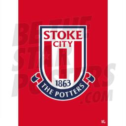 stoke City Fc Crest Poster - Officially Licensed Product A4/A3 + Framed Option - thumbnail 1