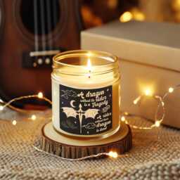 A Dragon Without Its Rider Candle, Basgiath War College Candle, Fourth Wing Candle, Book Themed Candles, Fantasy Book Candle, Fantasy Gift