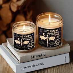 A Dragon Without Its Rider Candle, Basgiath War College Candle, Fourth Wing Candle, Book Themed Candles, Fantasy Book Candle, Fantasy Gift - thumbnail 4