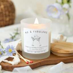 "Funny 40Th Birthday Candle Gift For Her, "