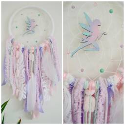 Choose Your Colour, Custom Made Fairy Dreamcatcher Wall Hanging - thumbnail 1
