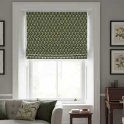 Bespoke Roman Blinds - Made To Measure With Embroidered Fabric Custom Shades - thumbnail 1
