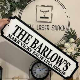 The Surnames - Street Sign 3D Look Personalised Wall Mount Mdf Wedding Gift Birthday Home Decor Wall Plaque Christmas - thumbnail 2