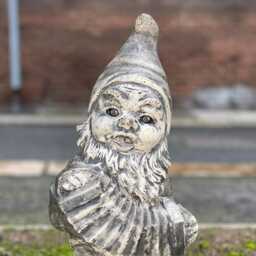Concrete Gnome Statue Garden Stone Sculpture Outdoor Patio Decoration Cement Elf Figurine Handcrafted Troll Ornament Gnome Art Gift - thumbnail 2