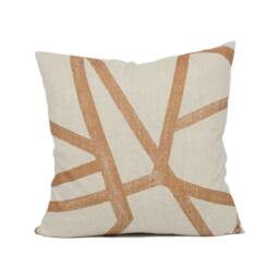 Harlequin - Sumi Linen/Copper Large Scale Abstract Geometric Cushion Cover Handmade Throw Pillow Designer Home D??cor - thumbnail 2