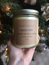Blueberry Muffin Vegan Hand Poured Soy Wax Candle // 16 Oz. Reusable Glass Jar With Wooden Wick - thumbnail 1