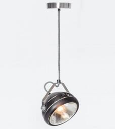 No.5 Vintage Headlight in Black - Hanging Lamp Spotlight Industrial Lighting - thumbnail 2