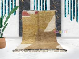 Yakiti - 6X9Ft Moroccan Rug, Beni Ourain Area Modern Wool Living Room Beniourain Handmade Soft Carpet, 184 cm X 280 - thumbnail 1