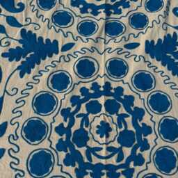 Handcrafted Cotton Suzani Quilt - Ethnic Embroidery, Bohemian Home D??cor, Reversible Throw Blanket - thumbnail 3
