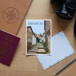 Robin Hood's Bay Travel Poster - Retro Vintage Style UK Art Print, Artwork, Homeware, Whitby, Yorkshire - thumbnail 3