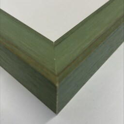 Tuscany Green Wood Picture Frame With Light Grey Mount - thumbnail 3